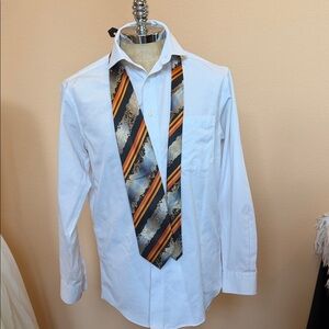 Elegant Black/Gold and Silver Tie